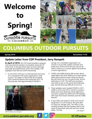 You are currently viewing <a href="https://outdoor-pursuits.org/wp-content/uploads/2019/04/Spring-COP.pdf">Click to Read Spring 2019 Newsletter</a>