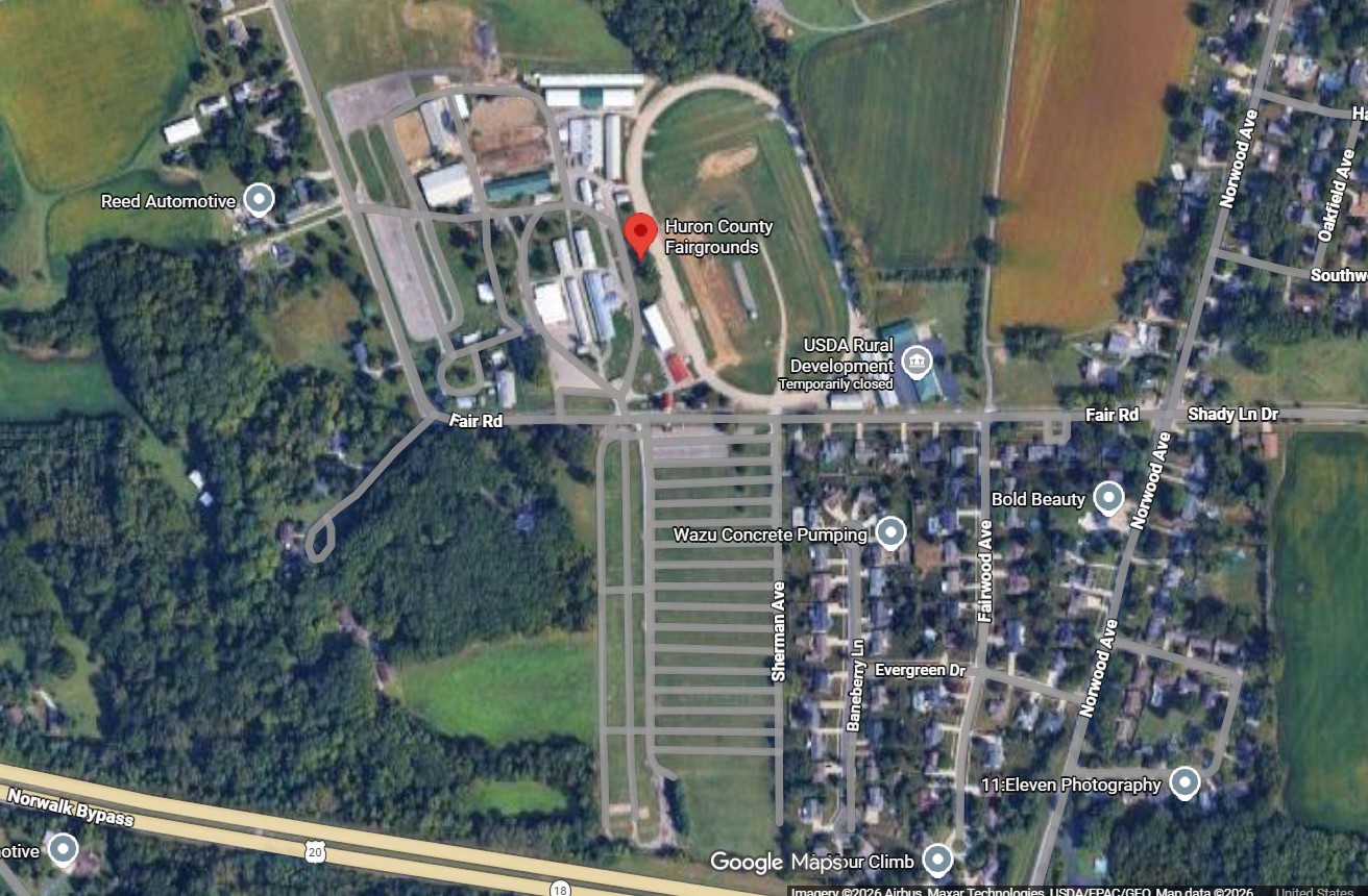 huron county fairgrounds map
